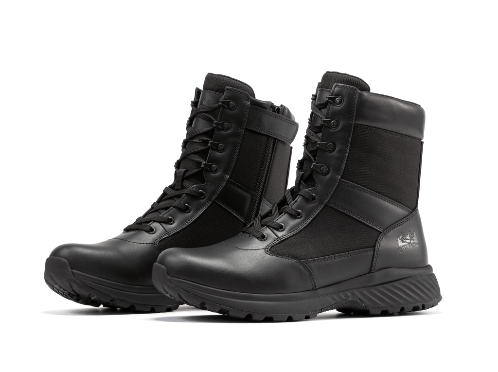 Botas Pro Black Men's 8 inch Side Zipper Military Tactical Boots BP703