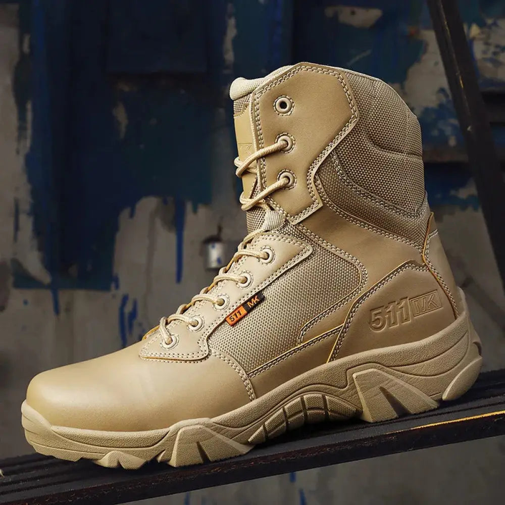 Men's Waterproof Leather Tactical Snow and Combat Boots